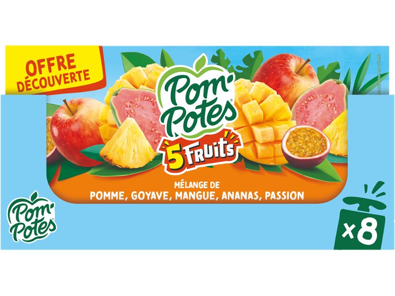Compote en gourde sans sucres ajoutés exotiques