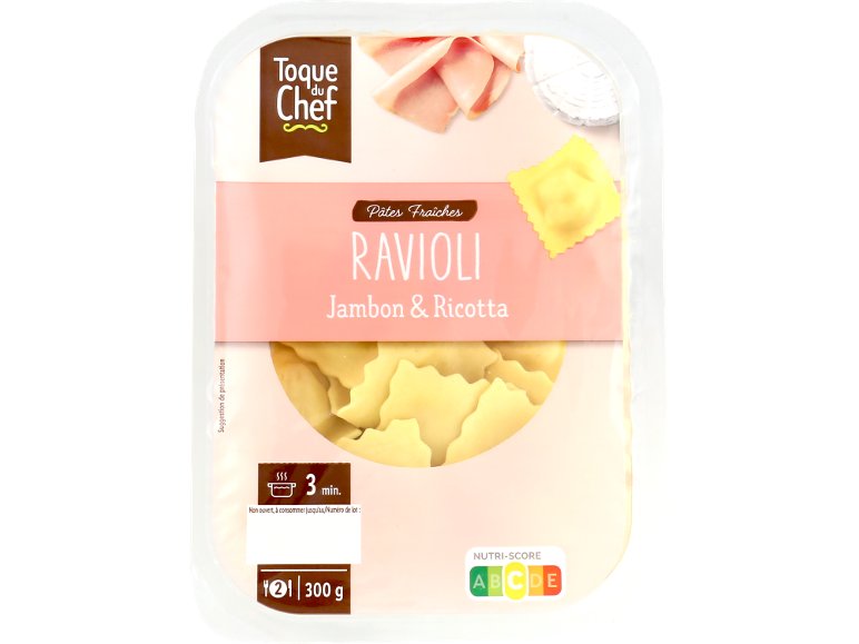 Ravioli jambon & ricotta