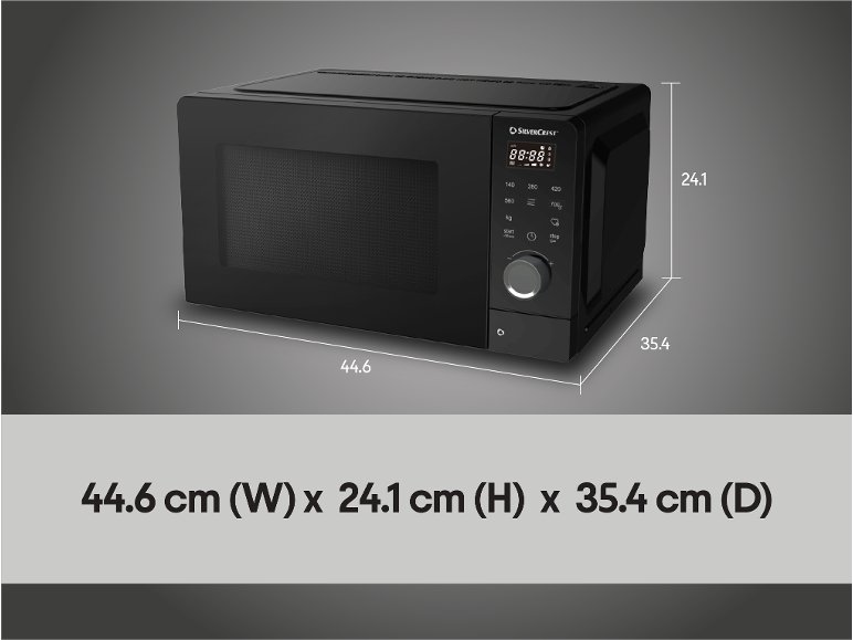 Four à micro-ondes SMWC 700 D2, 20 L, 700 W, noir