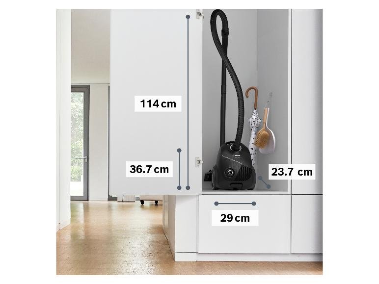 Aspirateur traîneau avec sac BGDS2BAL, 900 W