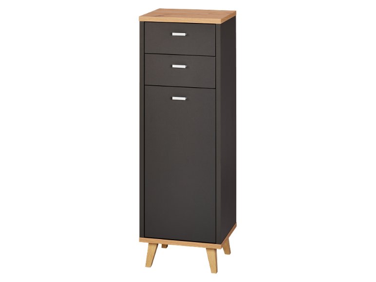 Armoire de rechange Corfu avec 1 porte et 2 tiroirs chêne Artisan/anthracite