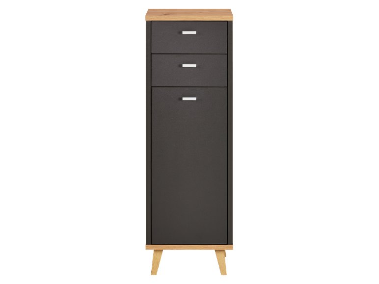 Armoire de rechange Corfu avec 1 porte et 2 tiroirs chêne Artisan/anthracite