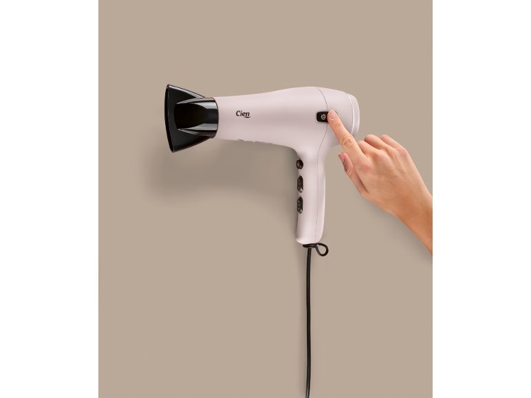 Sèche-cheveux avec enrouleur de câble automatique CBHTK 2000 A1