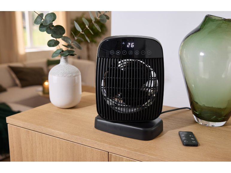 Radiateur soufflant avec LCD + télécommande