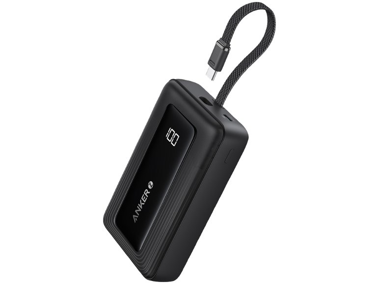 Batterie externe 20.000mAh A1689 30W avec câble USB-C intégré.