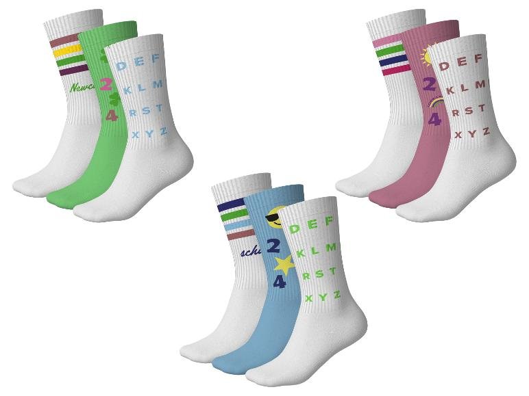 Lot de 3 paires de chaussettes de tennis enfant