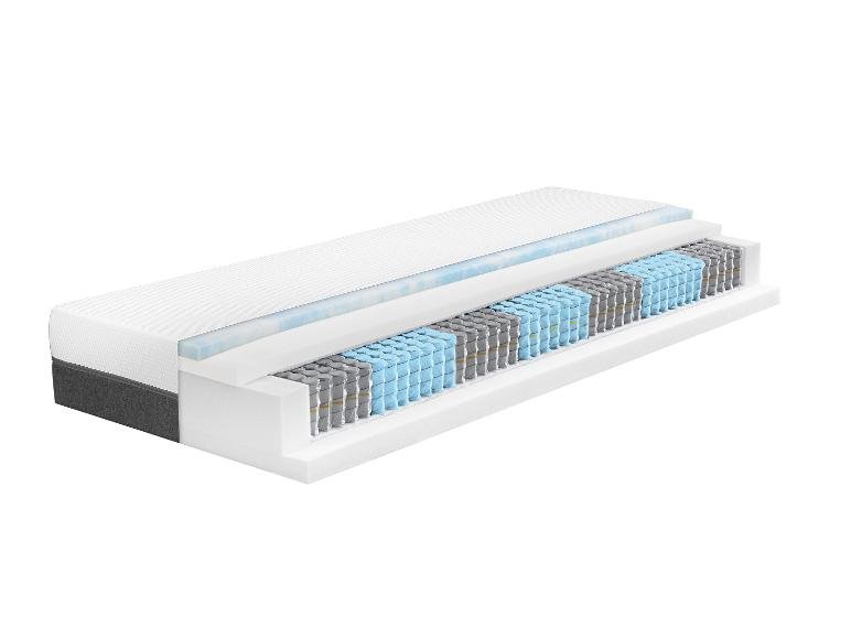 Matelas à 1000 ressorts ensachés Royal Support Visco, 7 zones, H3