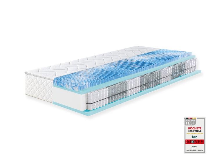 Matelas à ressorts ensachés Sweet Dream XXL, 7 zones, avec surmatelas