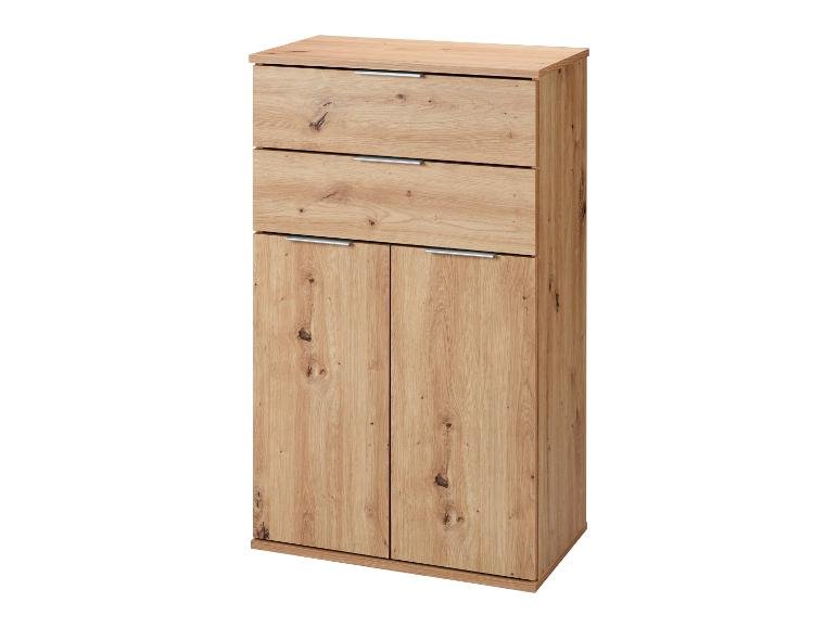 Meuble bas, 57,6 x 32,9 x 94,8 cm, imitation chêne