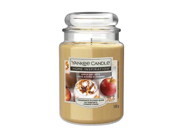 Bougie parfumée en verre « Apple Oat Latte », 538 g.