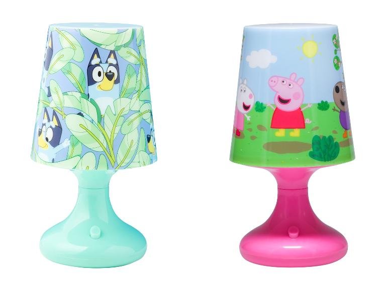 Lampe de table Bluey ou Peppa Pig