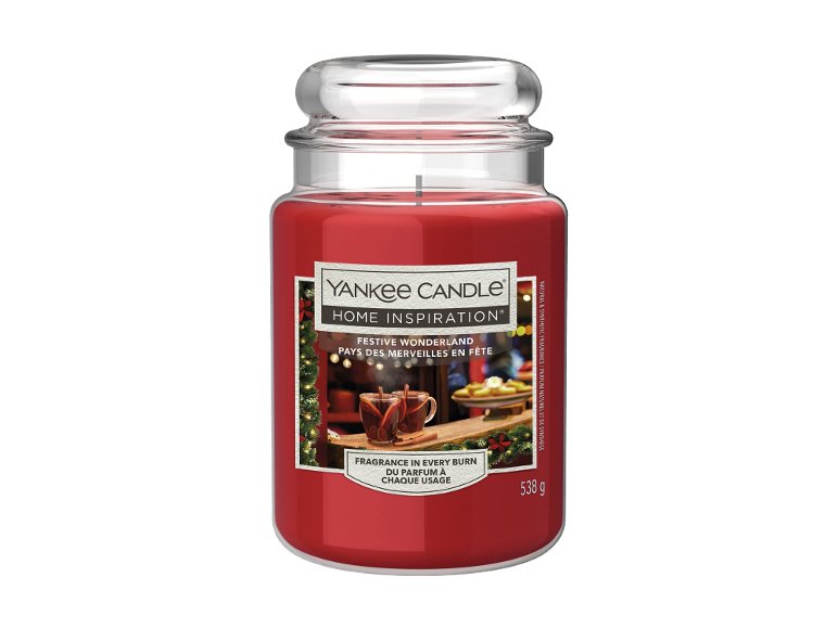 Bougie parfumée Grand Jar Festive Wonderland Verre 538g