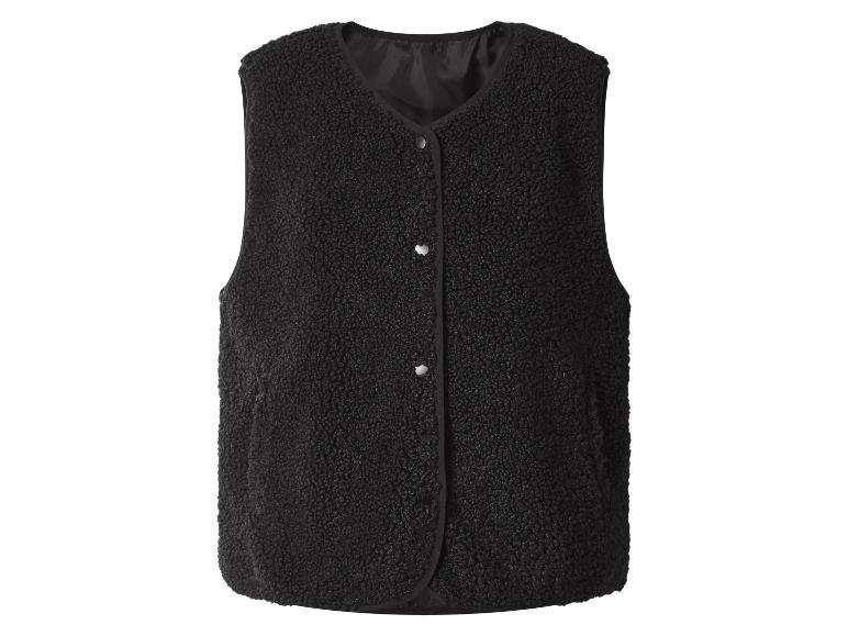 Gilet en maille bouclette femme