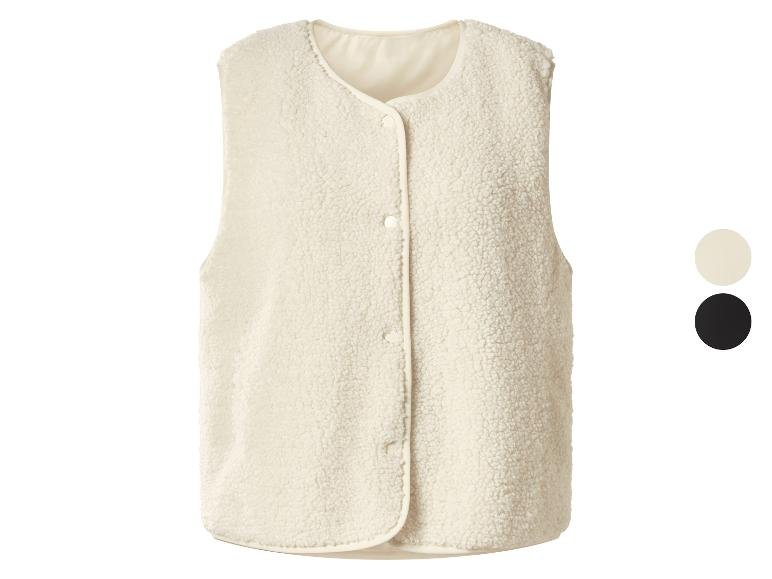 Gilet en maille bouclette femme