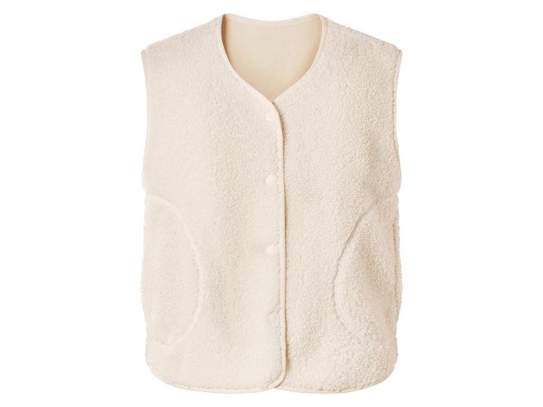 Veste sans manches moumoute femme