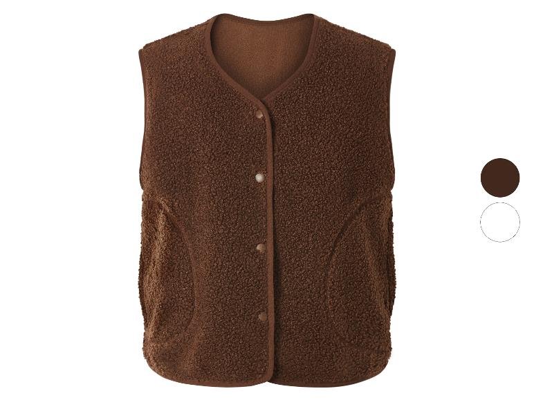 Veste sans manches moumoute femme