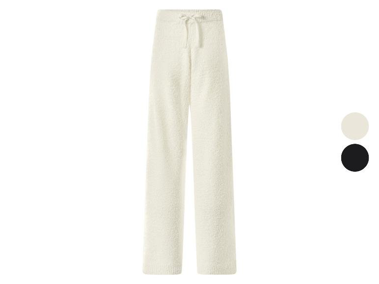 Pantalon large en peluche femme