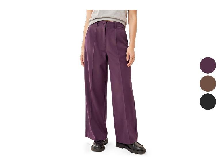 Pantalon large en twill femme