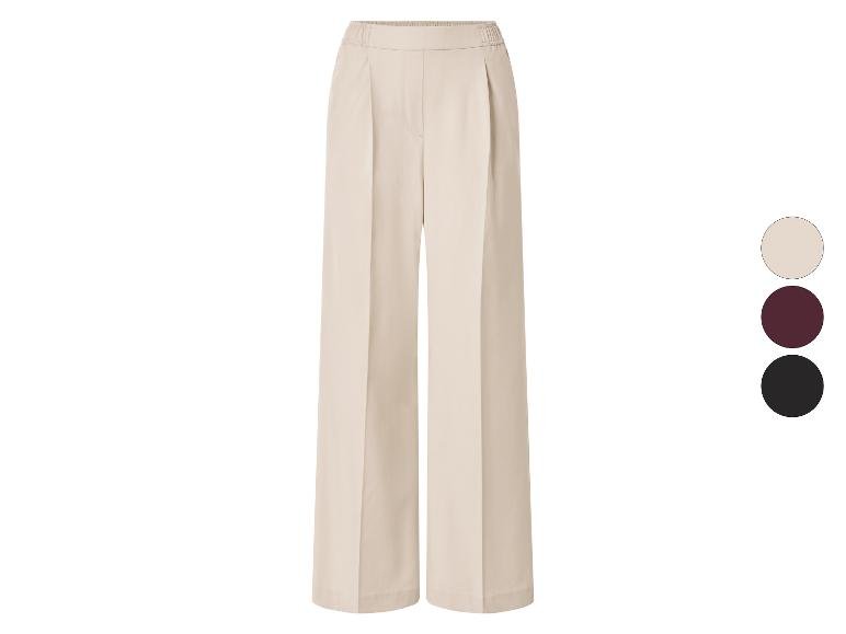 Pantalon large en twill femme