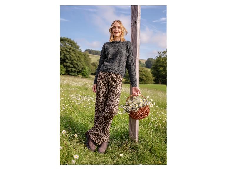 Pantalon large satiné femme