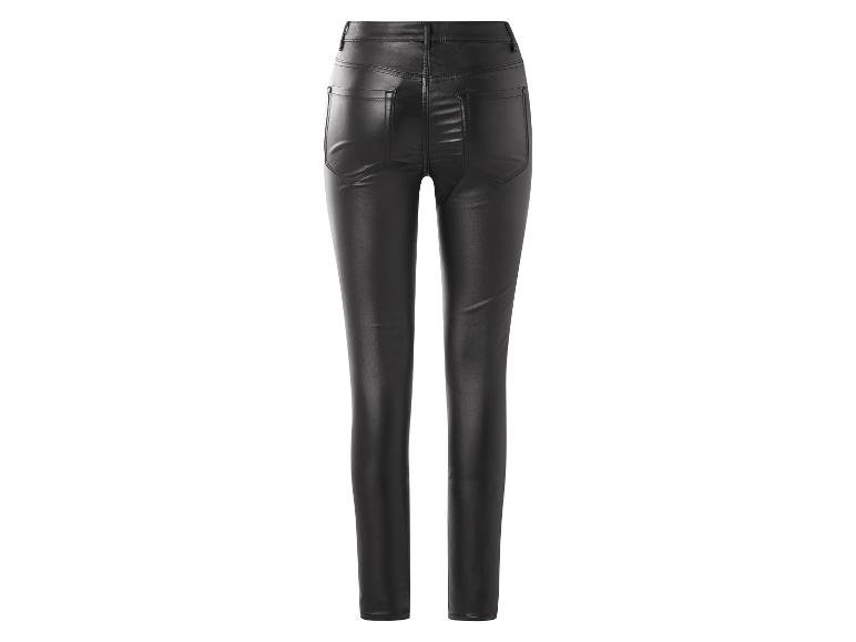 Jean skinny métallisé taille haute femme