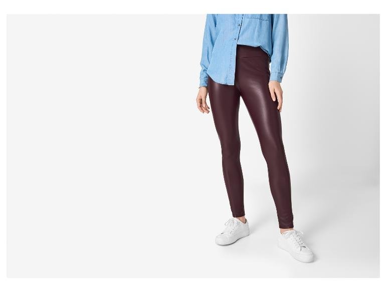 Legging en similicuir femme