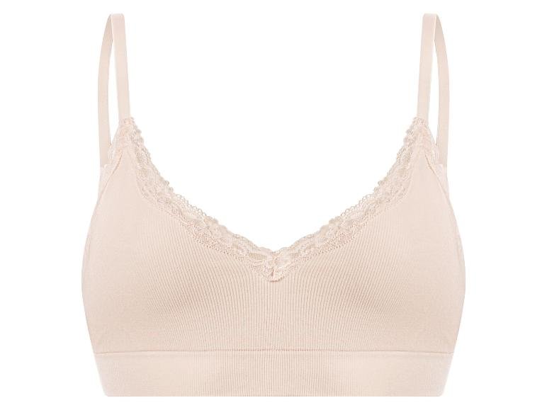 Bustier côtelé pour femme avec dentelle