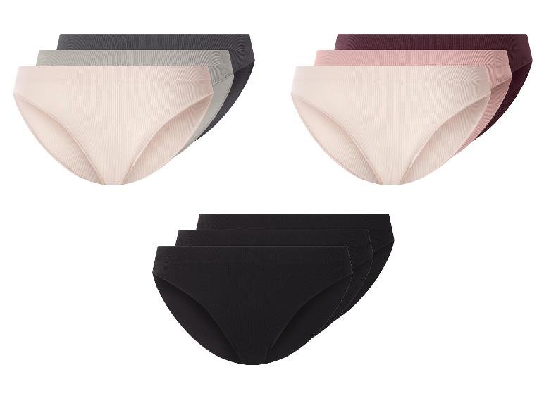 Lot de 3 slips femme, sans coutures