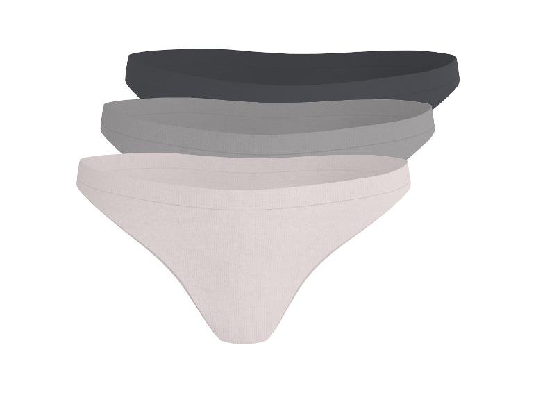Lot de 3 tangas femme, sans coutures