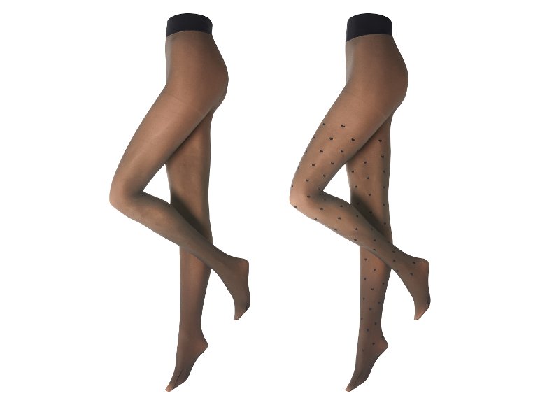 Collant thermique effet transparent femme