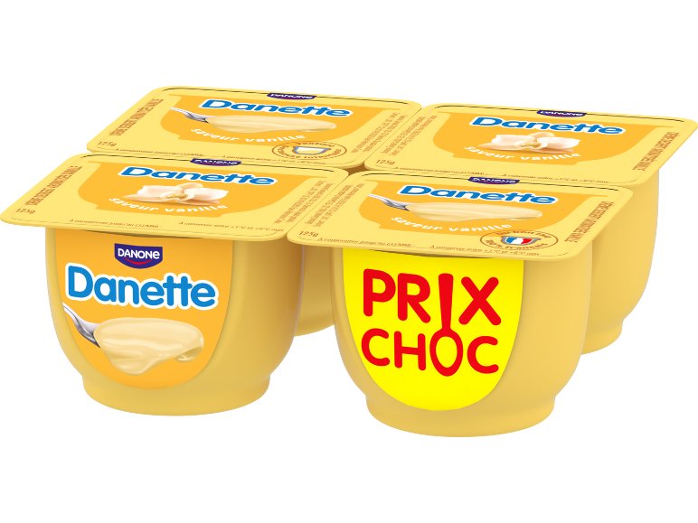 DANONE Danette saveur vanille prix choc