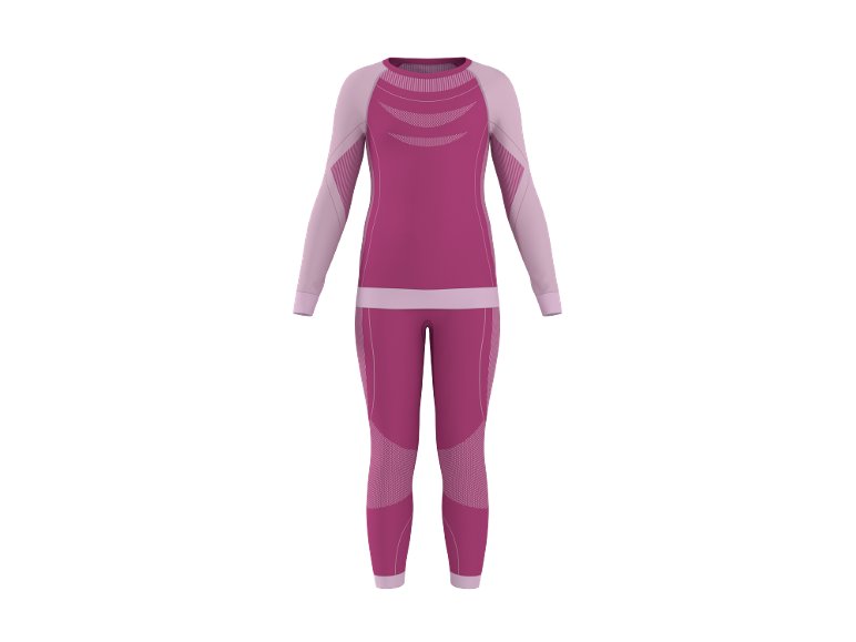 Sous-vêtements fonctionnels sans coutures enfants, 2 pièces