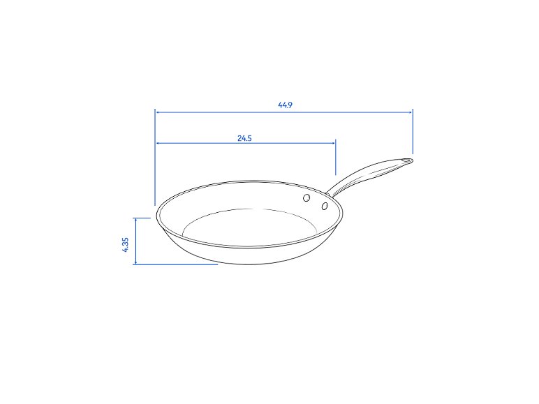 Poêle avec revêtement en cuivre Premium, Ø 24 cm