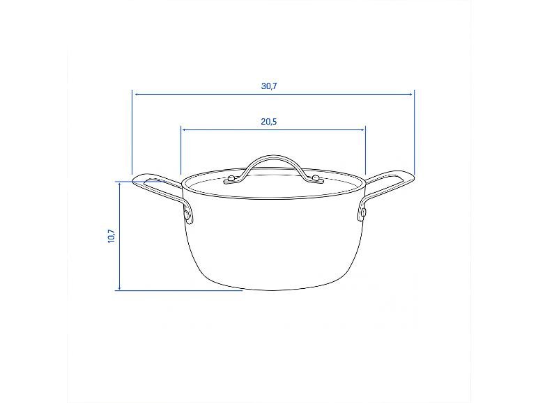 Faitout avec revêtement en cuivre Premium, Ø 20 cm