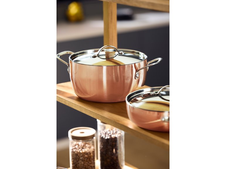Sauteuse avec revêtement en cuivre Premium, Ø 24 cm