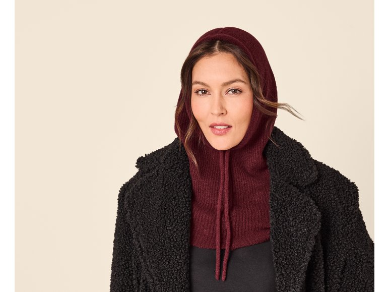 Cagoule en tricot femme