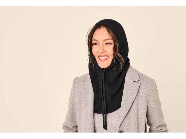 Cagoule en tricot femme