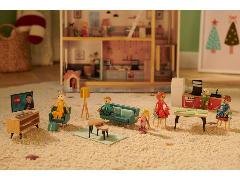 Accessoires de maison de poupée