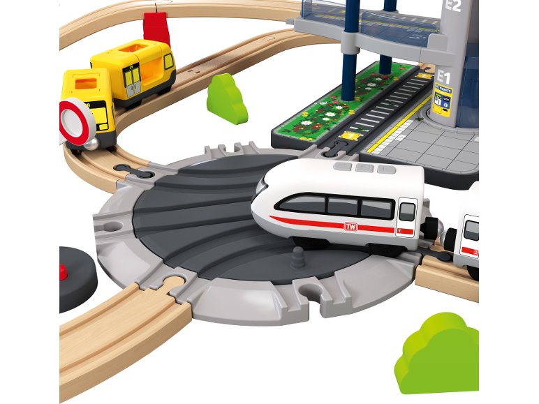 Set chemin de fer en bois XL City Express ou Dinoland
