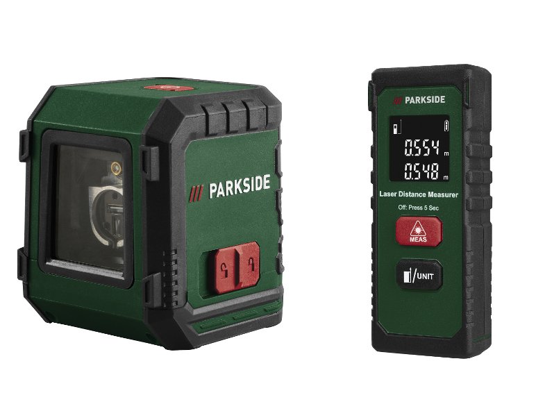 Laser en croix, PKLL 7 F6 ou Télémètre laser, PLEM 20 B5 20 m