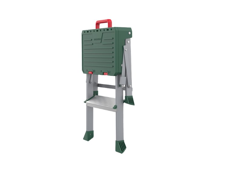 Tabouret d'atelier avec rangement pour outils, 2 niveaux
