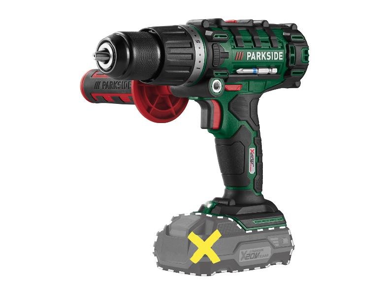 Perceuse-visseuse à percussion sans fil Parkside 20V avec batterie 2Ah et chargeur