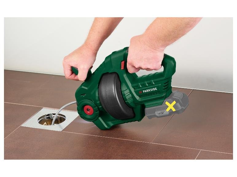 Kit Nettoyeur de canalisation sans fil PARRW 20-Li A1 avec Batterie PAP 202 A1 et Chargeur PLG 20 C1