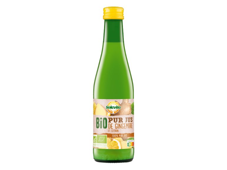 Pur jus de gingembre et citron Bio