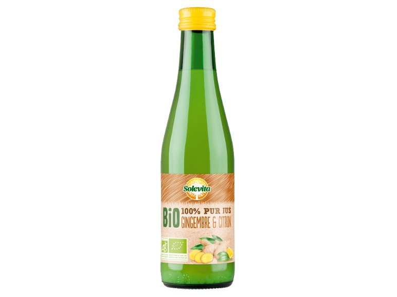 Pur jus de gingembre et citron Bio