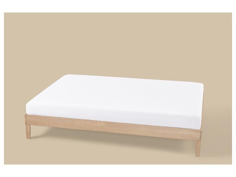 Drap-housse en satin de coton, 140-160 x 200 cm
