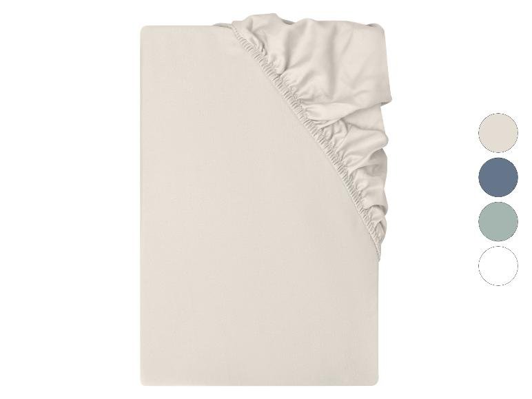 Drap-housse en satin de coton, 90-100 x 200 cm
