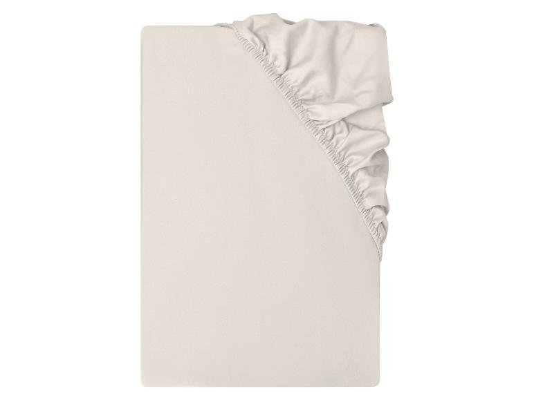 Drap-housse en satin de coton, 90-100 x 200 cm