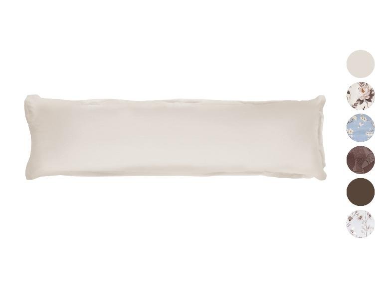 Taie de traversin en satin microfibre, 40 x 145 cm