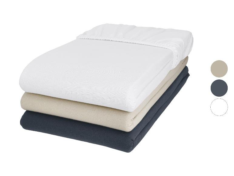 LIVARNO® Drap-housse bi-élastique, 90-100 x 200 cm